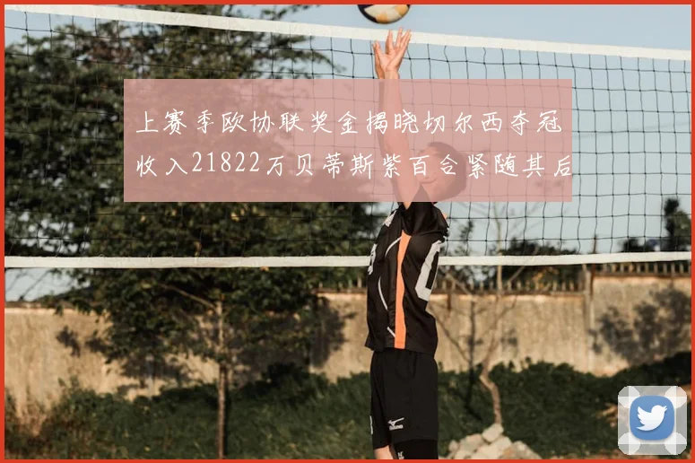 上赛季欧协联奖金揭晓切尔西夺冠收入21822万贝蒂斯紫百合紧随其后